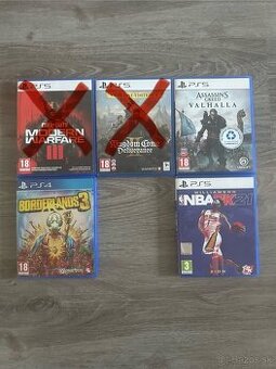 Predám Playstation hry (PS5/PS4).