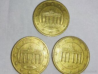 0,50 Eur Nemecko 2002, 2003, 2004