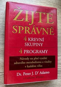 Žijte správně 4 krevní skupiny 4 programy J.Adamo za 5EUR