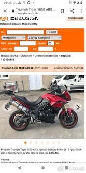 Triumph tiger 1050, 2013, ABS,
