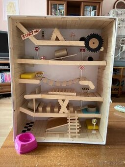 HANDMADE bludisko pre škrečka