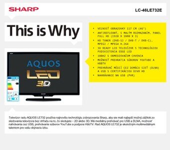 sharp lc-46le732e