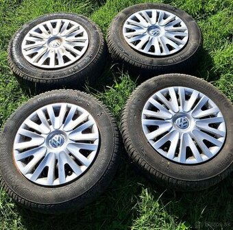 Predám zimné gumy Continental 195/65R15 s diskami