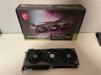 Predám MSI GeForce RTX 4070 SUPER 12G GAMING X SLIM