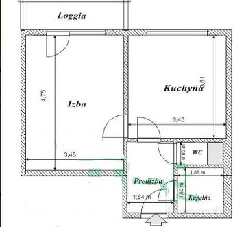 Predaj 1,5-izbový byt s loggiou – DS, Neratovické Námestie