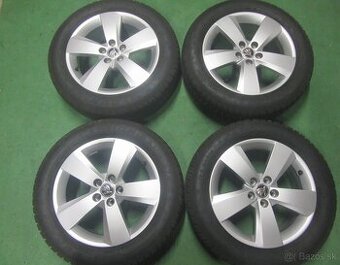 R16 zimná sada ŠKODA rozteč 5x100 195/60R16 Dunlop