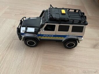 Policajné auto,drevené autíčka, letiskové hasičské auto - 1