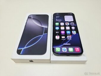 APPLE IPHONE 16 PRO MAX 256GB ,BLACK.TOP STAV ,BATERKA 100%