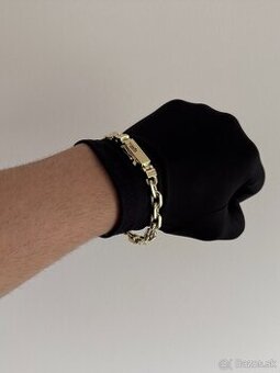 Zlaty naramok anker pilka 14k 585/1000 60g