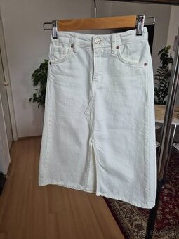 Dlhá riflova sukňa Zara veľkosť 128-8years