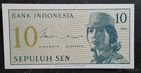 10 Sen Indonézia 1964 UNC - 1