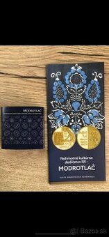 Zlatá zberateľská eurominca - 100 eur - modrotlač