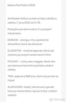 Naživo Fest Košice Amfiteáter