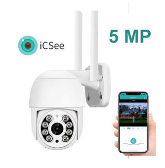 ICSee Bezpečnostná vonkajšia wifi kamera 5 MP