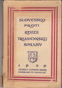 Slovensko proti revízii trianonskej smluvy