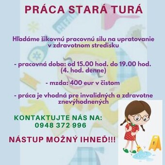 Upratovanie - Stará Turá