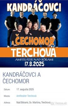 Vstupenky Kandráčovci a Čechomor