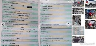 Opel Antara 2.2 CDTI 2014 predám PREVODOVKU, MOTOR Z22D1