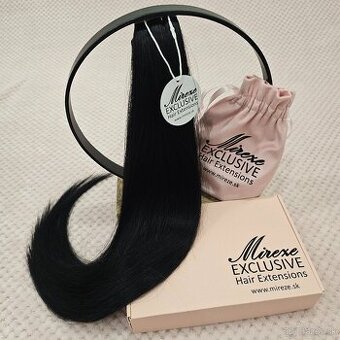 🖤 Tape-in predĺženie vlasov #1 – čierna