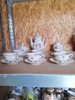 Luxusní porcelánový cajovy set Bavaria - Johann  Seltmann