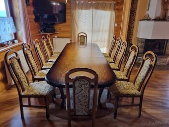 PREDÁM 12 KS KVALITNÝCH STOLIČIEK SO STOLOM