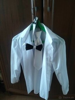 Biela chlapčenská košeľa