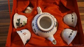 Keramika čínske šálky a tanier - 1