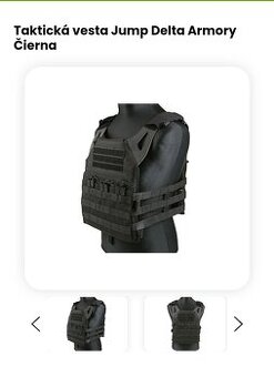 Taktická vesta airsoft paintball okuliare tlmič taška