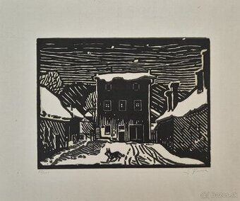 Ľudovít Fulla - Opustený dom (1946)