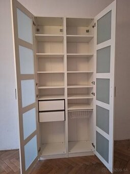 Skriňa PAX/BERGSBO (IKEA) biela dvojdverová