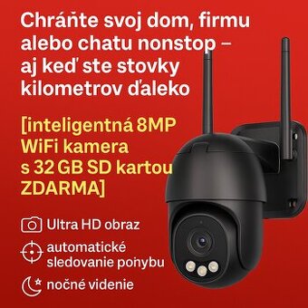 8MP WiFi IP bezpečnostná kamera