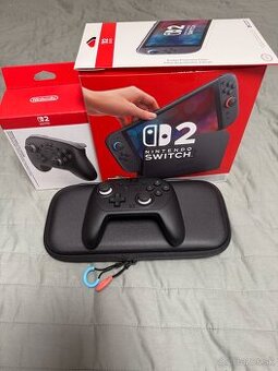 Nintendo Switch 2 + Pro Controller 2 + obal + hry