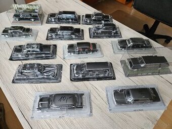 Modely aut ZSSR- pohlavarov, 1:43, Zil, Zis, Gaz, Cajka...
