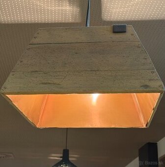 Lampa drevená-medená, 3 veľkosti