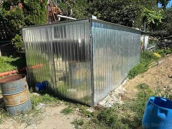 Plechová garáž/sklad 3x4m