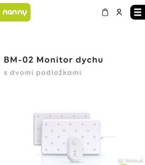 Predám monitor dychu s dvomi podložkami