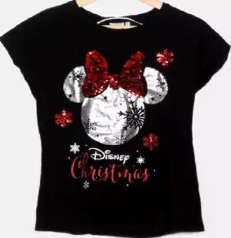 Disney tričko s vianočnou MINNEY, v. L/XL