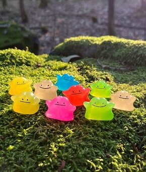 Pokémon Ditto handmade figúrky farebné priesvitné