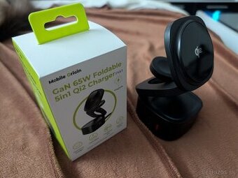 Mobile Origin 65 W GaN 5 in 1 Foldable Qi2 Charger PW1