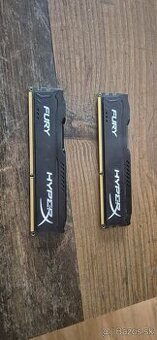 Predám 2× DDR3 RAM HyperX Fury 4GB (spolu 8GB)