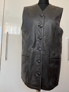 Kožená vesta, dámska, č. 40