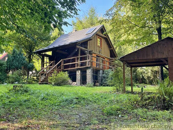 Kanadský zrub pod lesom neďaleko Košíc