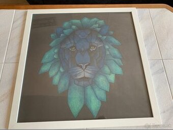 Predám ručne maľovaný obraz 53,5 x 53,5 cm