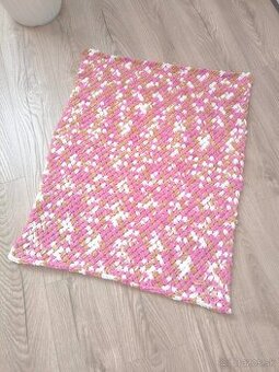 TRIO ružova deka z Alize Puffy fine