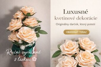 Krásna darčeková kytica v kvetináči