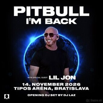 Vstupenka koncert Pitbull Bratislava I'M BACK