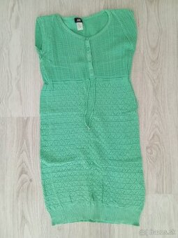 Zelené štrikované šaty veľ. S