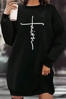 Mikinove saty pre moletky xxxl