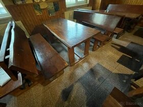 Terasové stoly lavice, stoly na terasu, záhradné lavice stôl