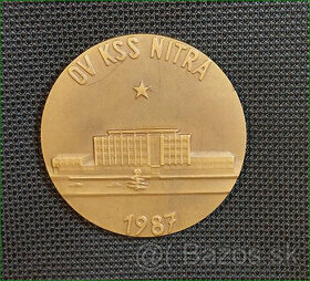 Medaila za zásluhy o výstavbu budovy OV KSS Nitra - 1